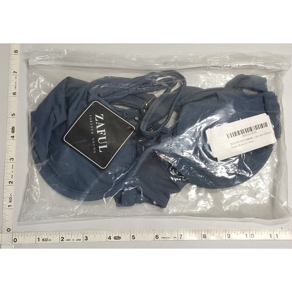 NWT ZAFUL Small Push Up Gray bikini set - Picture 3 of 6